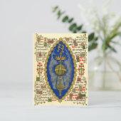 Verlicht Manuscript for Ascension Day Briefkaart (Staand voorkant)