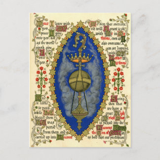 Verlicht Manuscript for Ascension Day Briefkaart