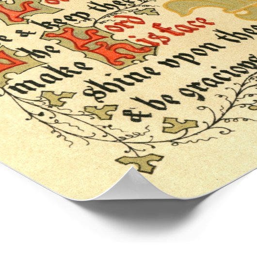 Verlicht Manuscript of the Heilige Drievuldigheid Poster (Hoek)