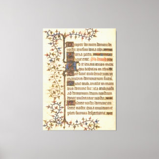 Verlicht Manuscript-Poster Canvas Afdruk