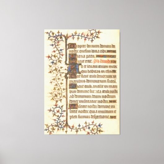 Verlicht Manuscript-Poster Canvas Afdruk (Voorkant)