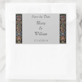 Verlicht Manuscript sparen de Tellers van de Datum Rechthoekige Sticker (Tas)