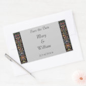 Verlicht Manuscript sparen de Tellers van de Datum Rechthoekige Sticker (Envelop)