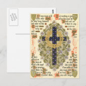 Verlicht Manuscript voor Septuagesima en Lent Briefkaart (Voorkant / Achterkant)