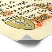 Verlicht Manuscript voor Septuagesima en Lent Poster (Hoek)