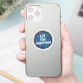 Verlicht met Kerstmis Sticker (Telefoon)