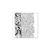 Verlicht middeleeuws manuscript #1 rubberstempel (Afrduk)