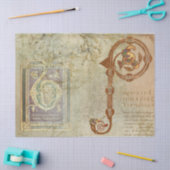 Verlicht middeleeuws tissuepapier (Craft)