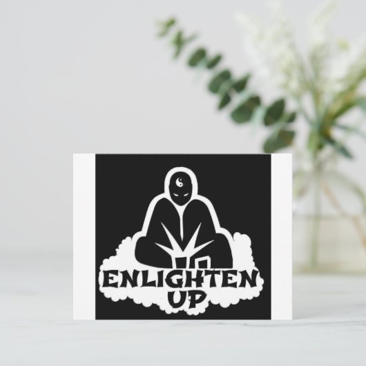 Verlicht omhoog briefkaart (Staand voorkant)