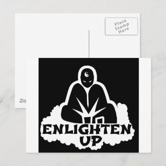 Verlicht omhoog briefkaart (Voorkant / Achterkant)