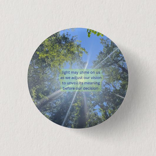 Verlicht onze weg ronde button 3,2 cm (Voorkant)