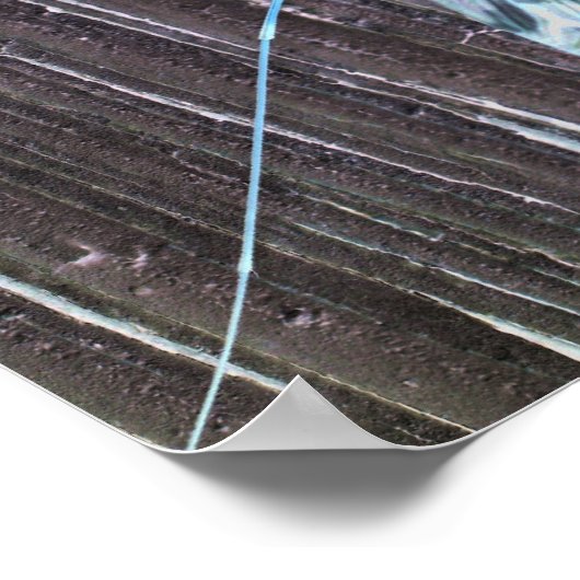 Verlicht Poster tegen de muur (Hoek)