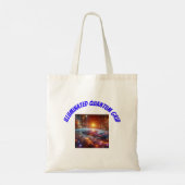 Verlicht quantumraster tote bag (Achterkant)