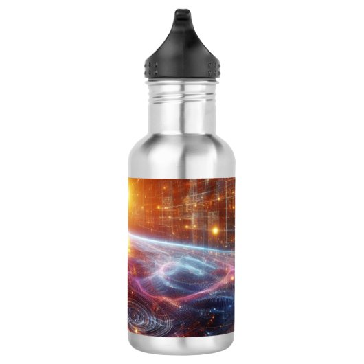 Verlicht quantumraster waterfles  (Rechts)