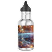 Verlicht quantumraster waterfles  (Links)