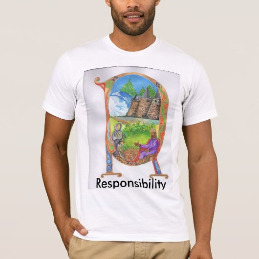 verlicht R T-shirt (Voorkant)