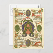 Verlicht symbool voor het festival van Advent Briefkaart (Voorkant / Achterkant)