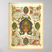 Verlicht symbool voor het festival van Advent. Poster (Voorkant)