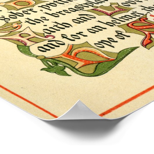 Verlicht symbool voor het festival van Advent. Poster (Hoek)