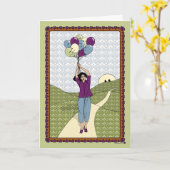 Verlicht Up_A_Greeting Kaart (Gele Bloem)