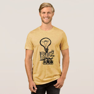 Verlicht uw grote ideeën - Retro gloeilamp Tri-Blend Shirt