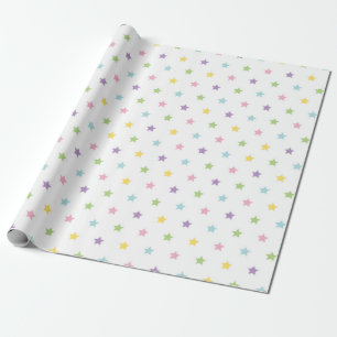 Verlicht uw ruimte met pastel sterrenpatroon cadeaupapier