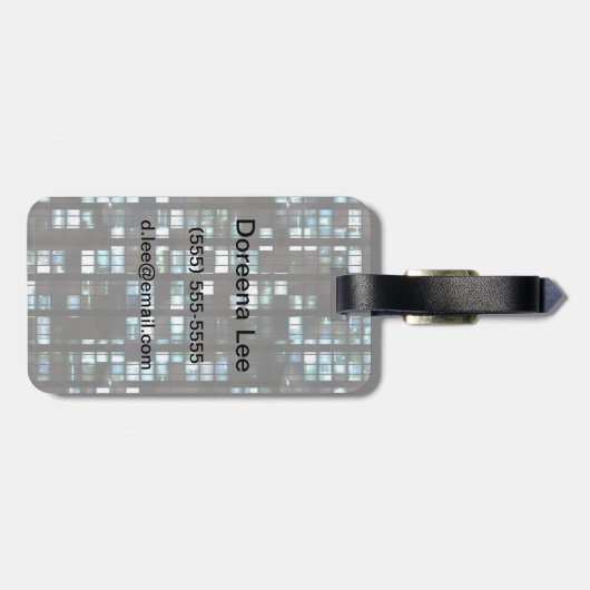 Verlicht vensterpatroon bagagelabel (Achterkant horizontaal)