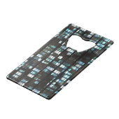 Verlicht vensterpatroon creditkaart flessenopener (Achterkant Gekanteld)