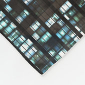 Verlicht vensterpatroon fleece deken (Hoek)