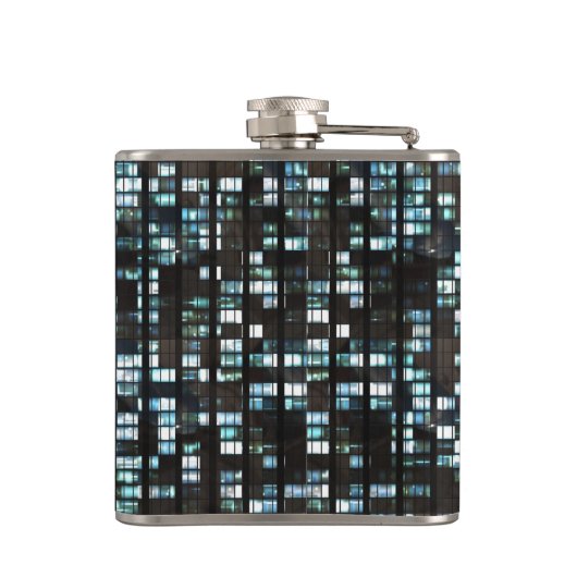 Verlicht vensterpatroon heupfles (Achterkant)