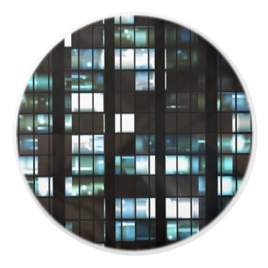 Verlicht vensterpatroon keramische knop (Voorkant)