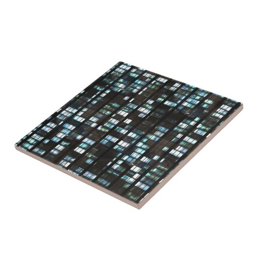 Verlicht vensterpatroon tegeltje (Zijkant)