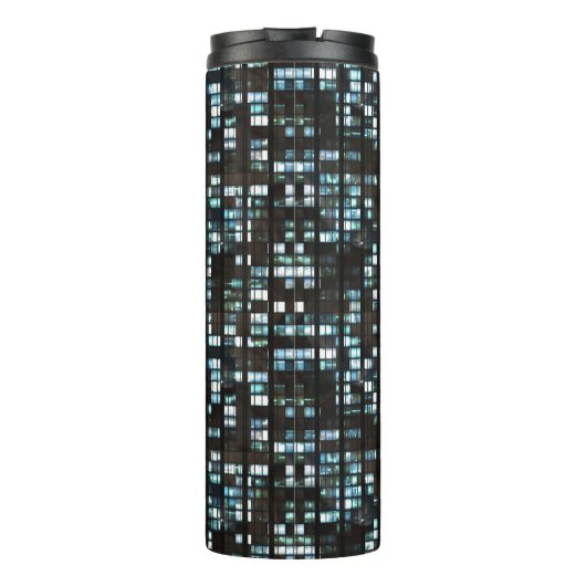 Verlicht vensterpatroon thermosbeker (Achterkant)