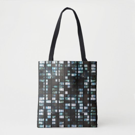 Verlicht vensterpatroon tote bag (Voorkant)