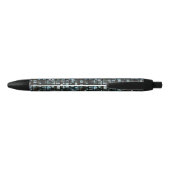 Verlicht vensterpatroon zwarte inkt pen (Achterkant)