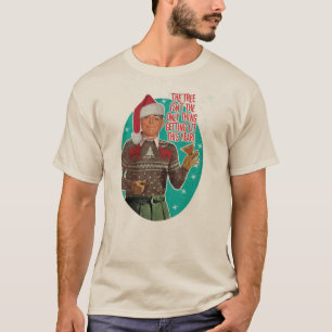 Verlicht voor kerst man - Retro T Shirt