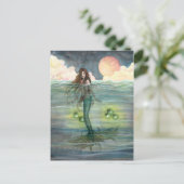 "Verlicht Zee" Zeemeermin Briefkaart (Staand voorkant)