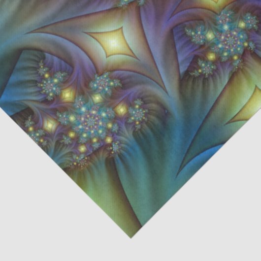 Verlichtde Abstracte glans Blauwe Paarse Kunst Tissuepapier (Detail)