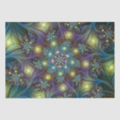 Verlichtde Abstracte glans Blauwe Paarse Kunst Tissuepapier (Voorkant)