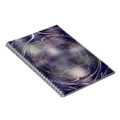 Verlichtde Achtergrond van het Web van Spider Notitieboek (Rechterzijde)