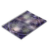 Verlichtde Achtergrond van het Web van Spider Notitieboek (Linkerzijde)