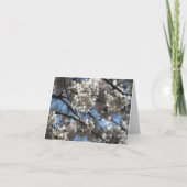 Verlichtde Cherry Blossom Notecard Bedankkaart (Voorkant)