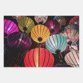 Verlichtde Chinese lampionnen Inpakpapier Vel (Voorkant 3)
