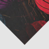 Verlichtde Chinese lampionnen Tissuepapier (Detail)