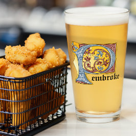 Verlichtde middeleeuwse blauwe en rode ijsheek P Glas