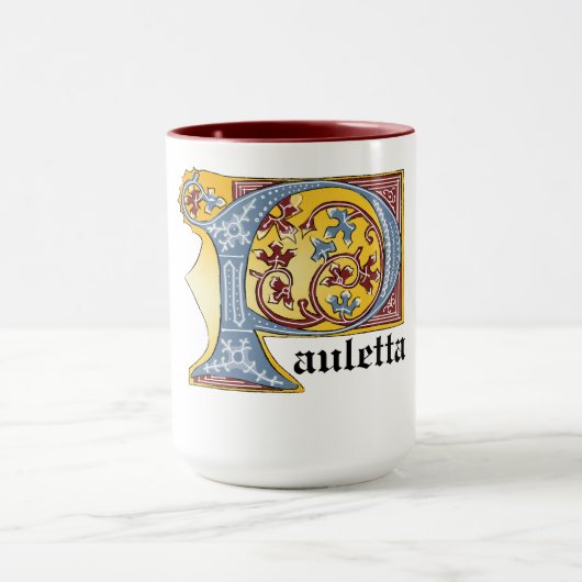 Verlichtde middeleeuwse blauwe en rode ijsheek P Mok (Midden)