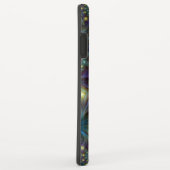 Verlichtde moderne blauwe paarse fractale kunstnaa Case-Mate iPhone case (Achterkant/rechts)
