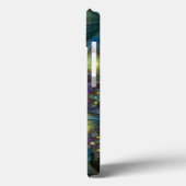 Verlichtde moderne blauwe paarse fractale kunstnaa Case-Mate iPhone case (Achterkant / Links)