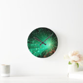 Verlichtde optische vezels ronde klok (Huis)
