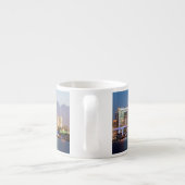 Verlichtde skyline van het centrum van Miami bij s Espresso Kop (Achterkant)